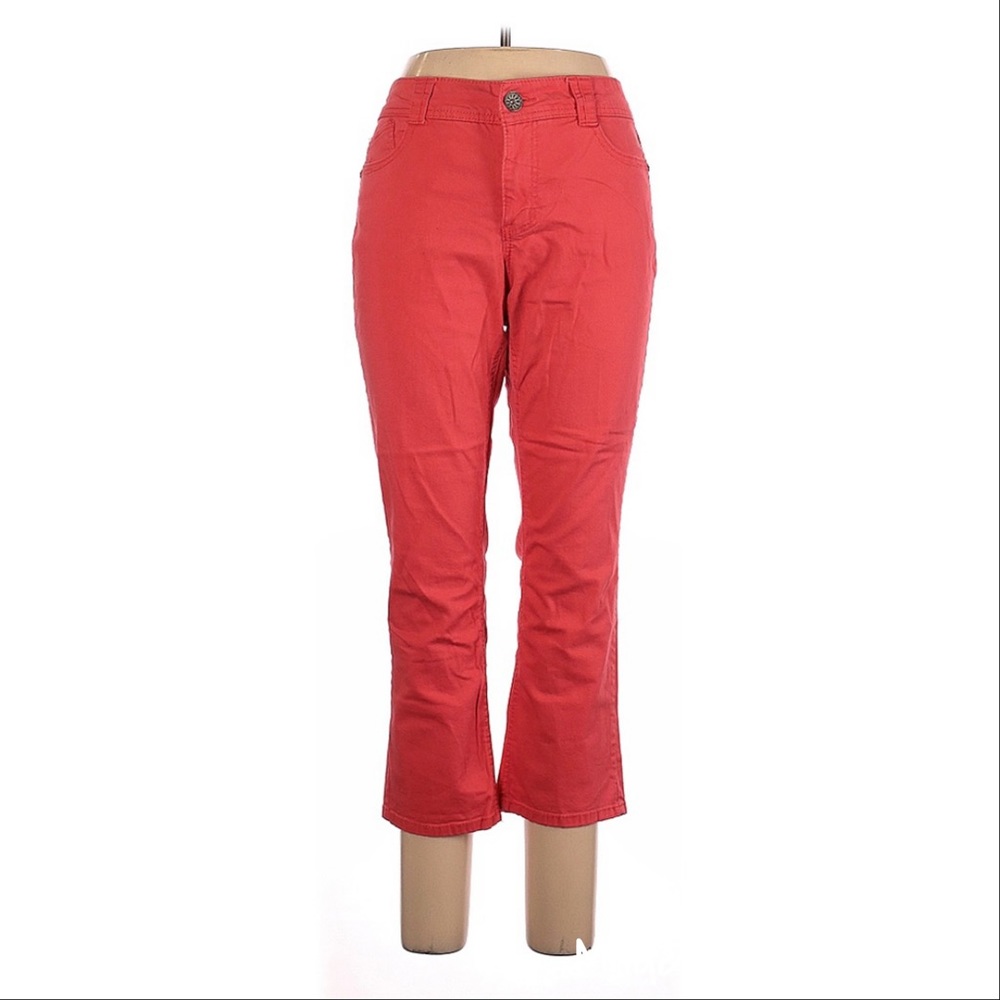 Democracy Women’s Size 14 Orange Boot Cut Plus Size Jeans